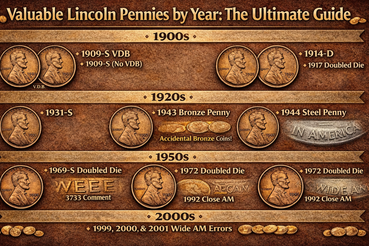 Valuable Lincoln Pennies by Year
